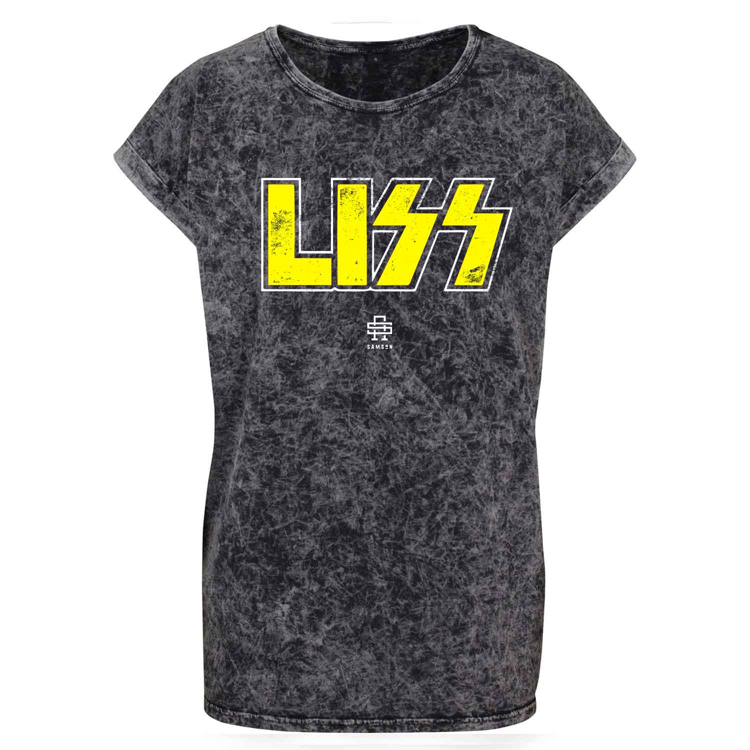 LISS Ladies Washed Shoulder Tee
