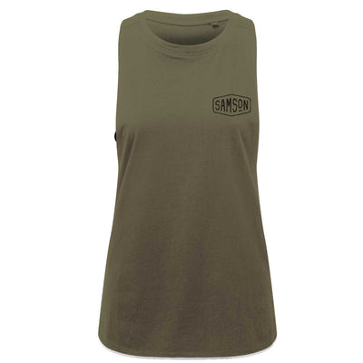 By The Workers Ladies Gym Tank Top Olive