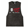 Leg Day The 13th Halloween Mens Washed Cut Off Tank