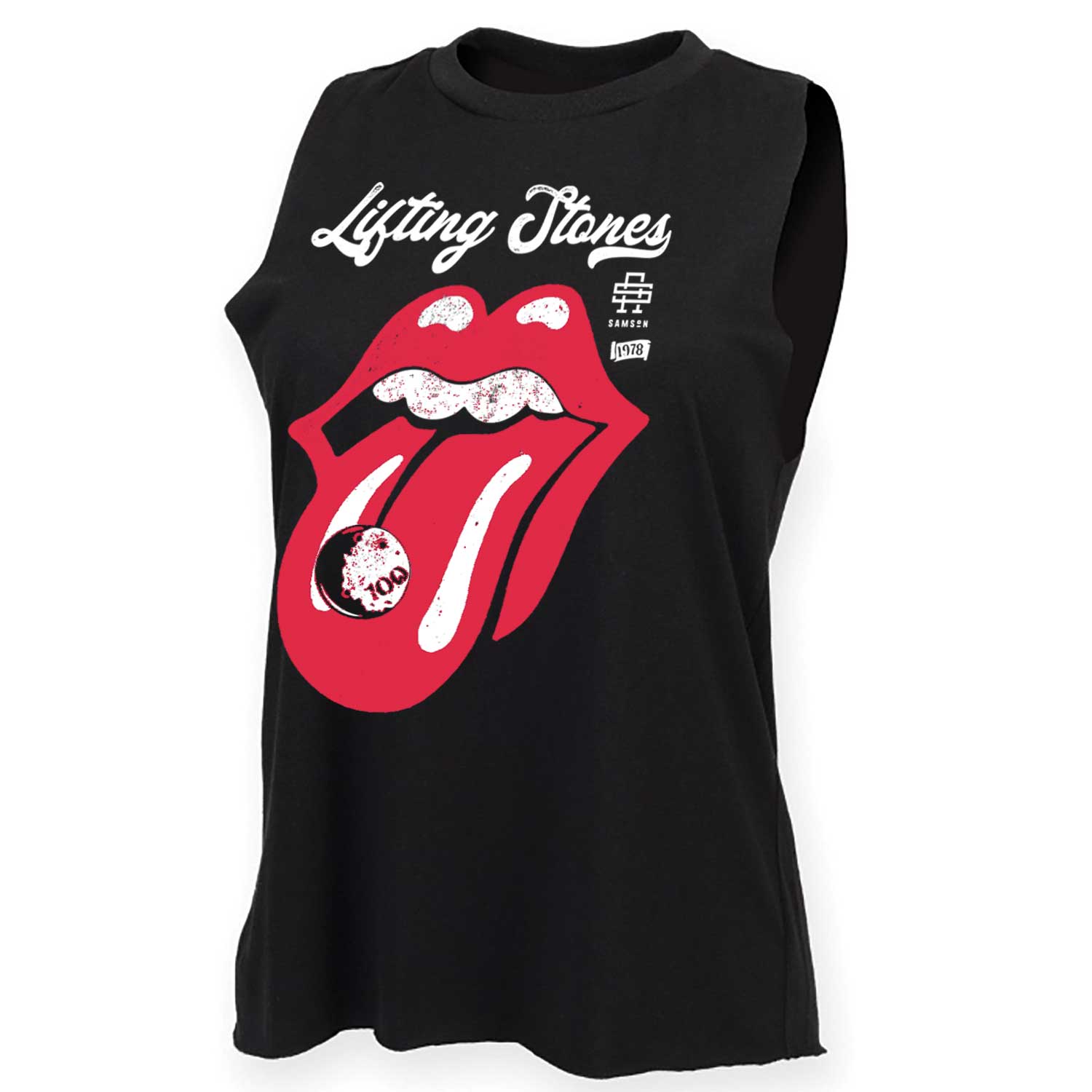 Lifting Stones Ladies Cut Off Tank