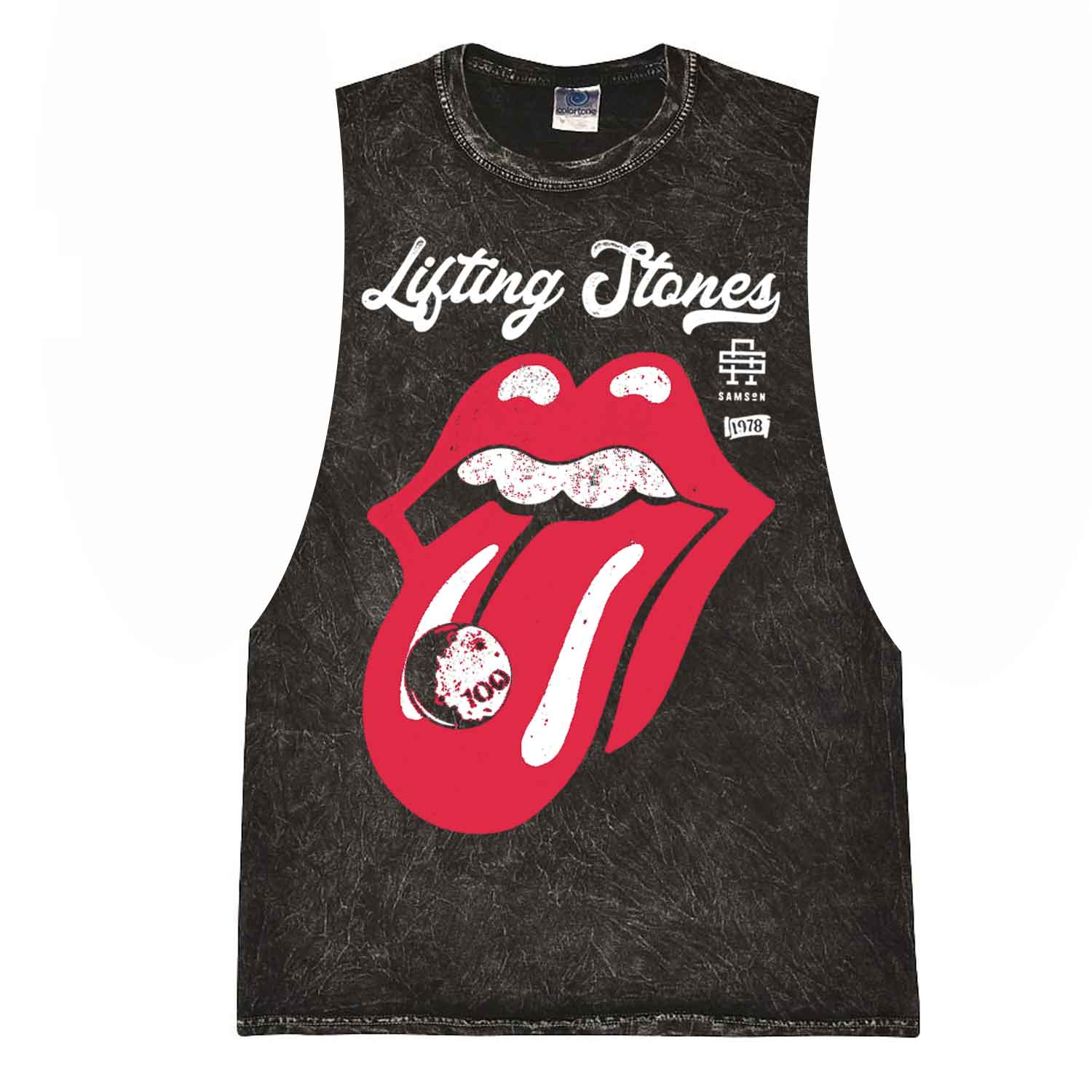 Lifting Stones Men's Washed Cut Off Tank Top