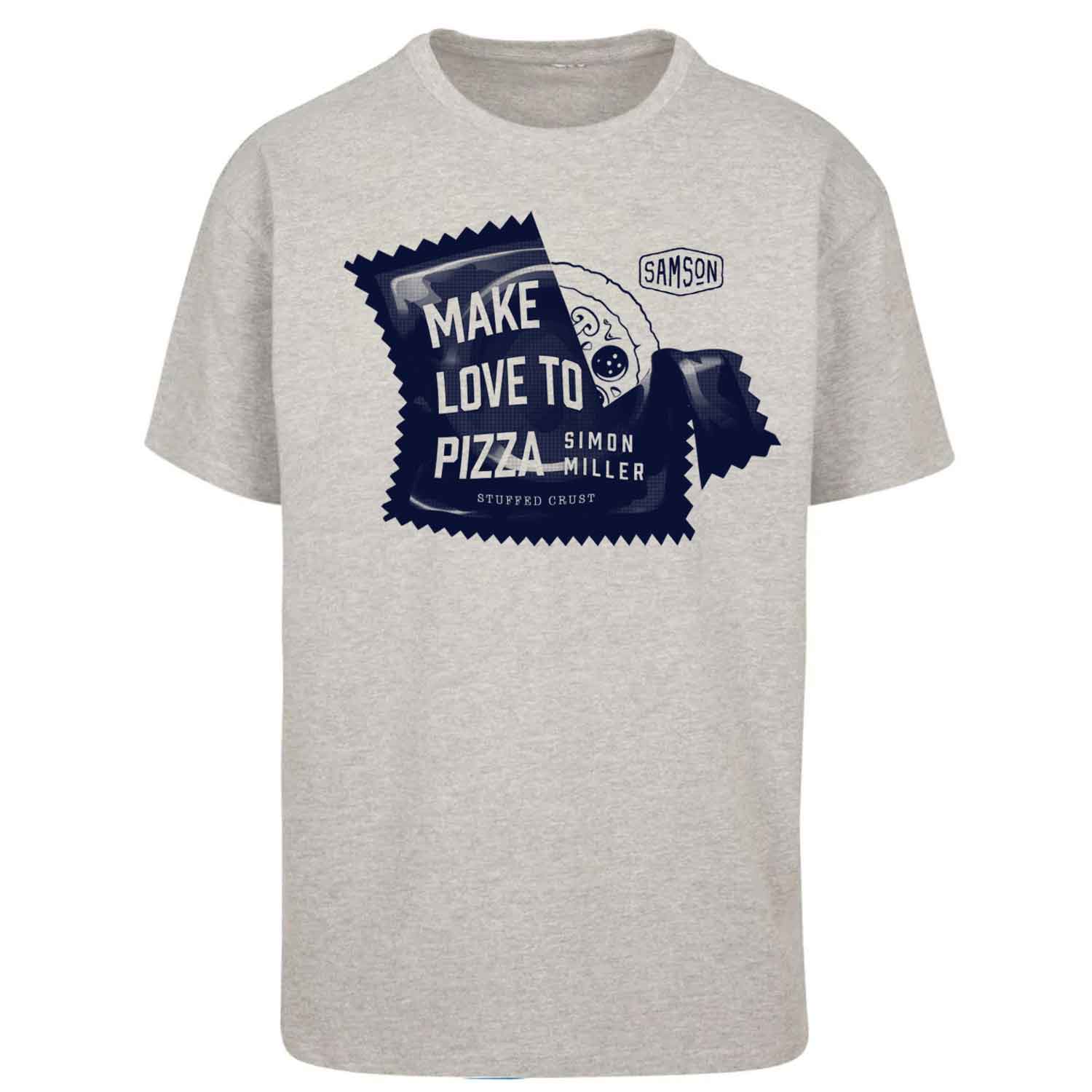 Simon Miller's Make Love To Pizza Oversized Gym T-Shirt Samson