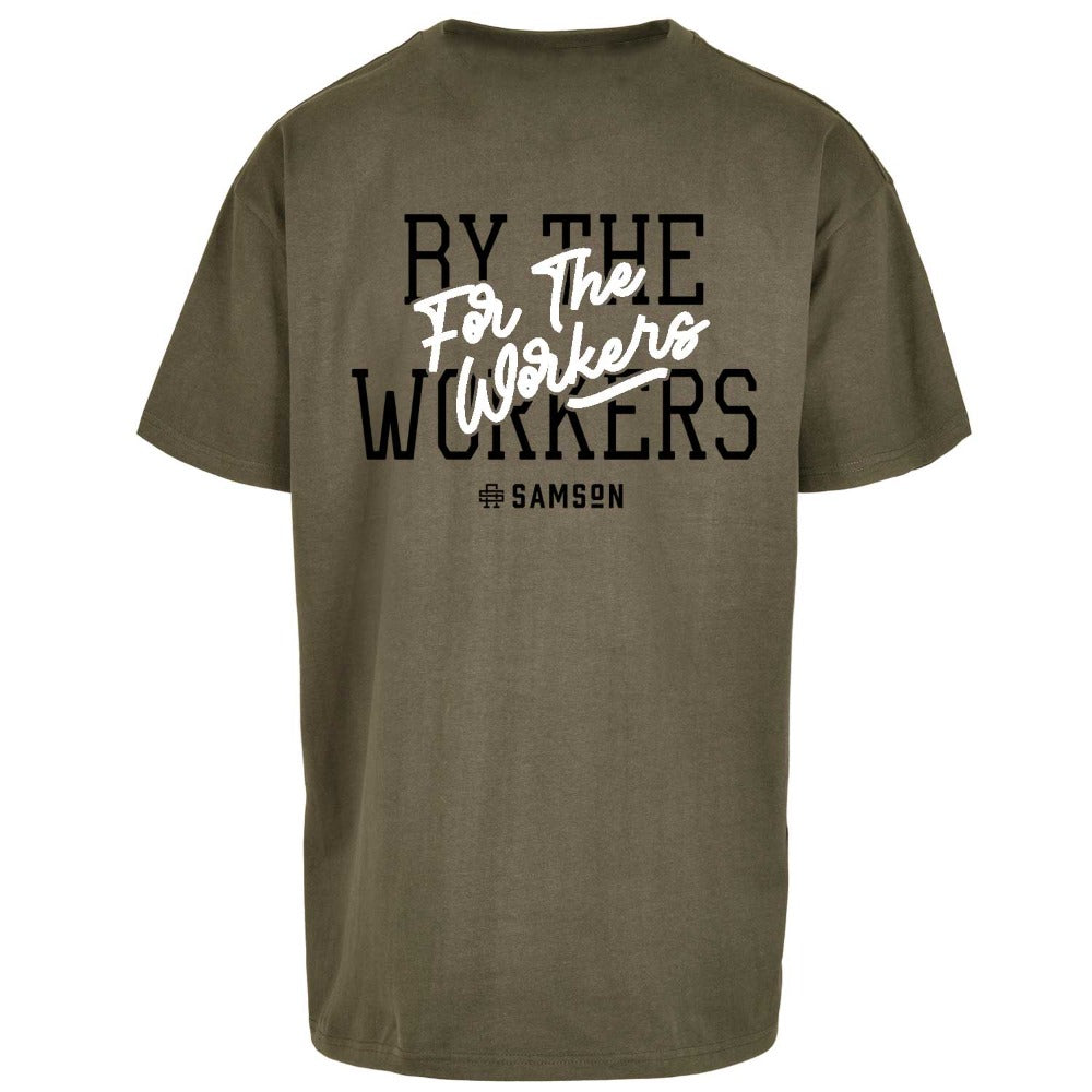 By The Workers Oversized Gym T-Shirt Olive