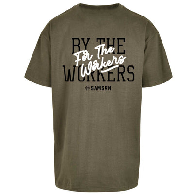 By The Workers Oversized Gym T-Shirt Olive