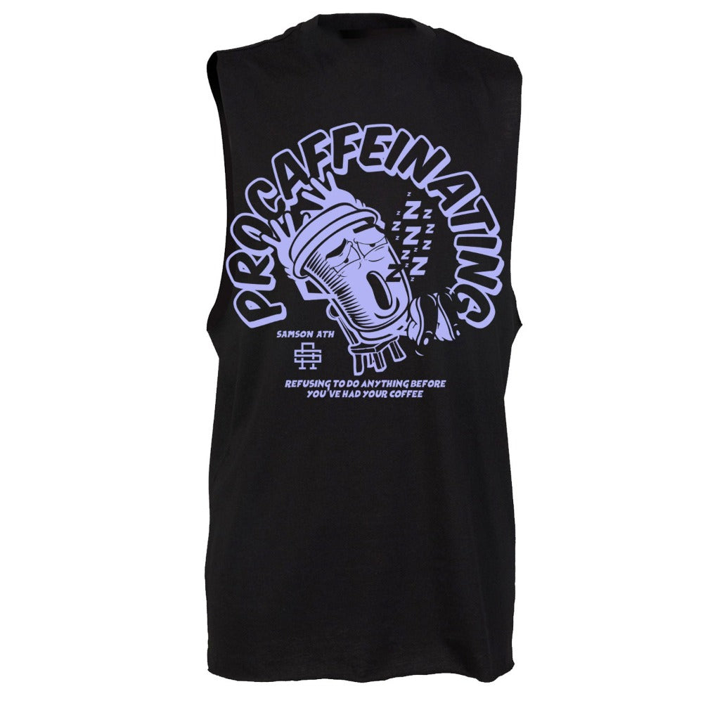 Procaffeinating Mens Cut Off Tank Top