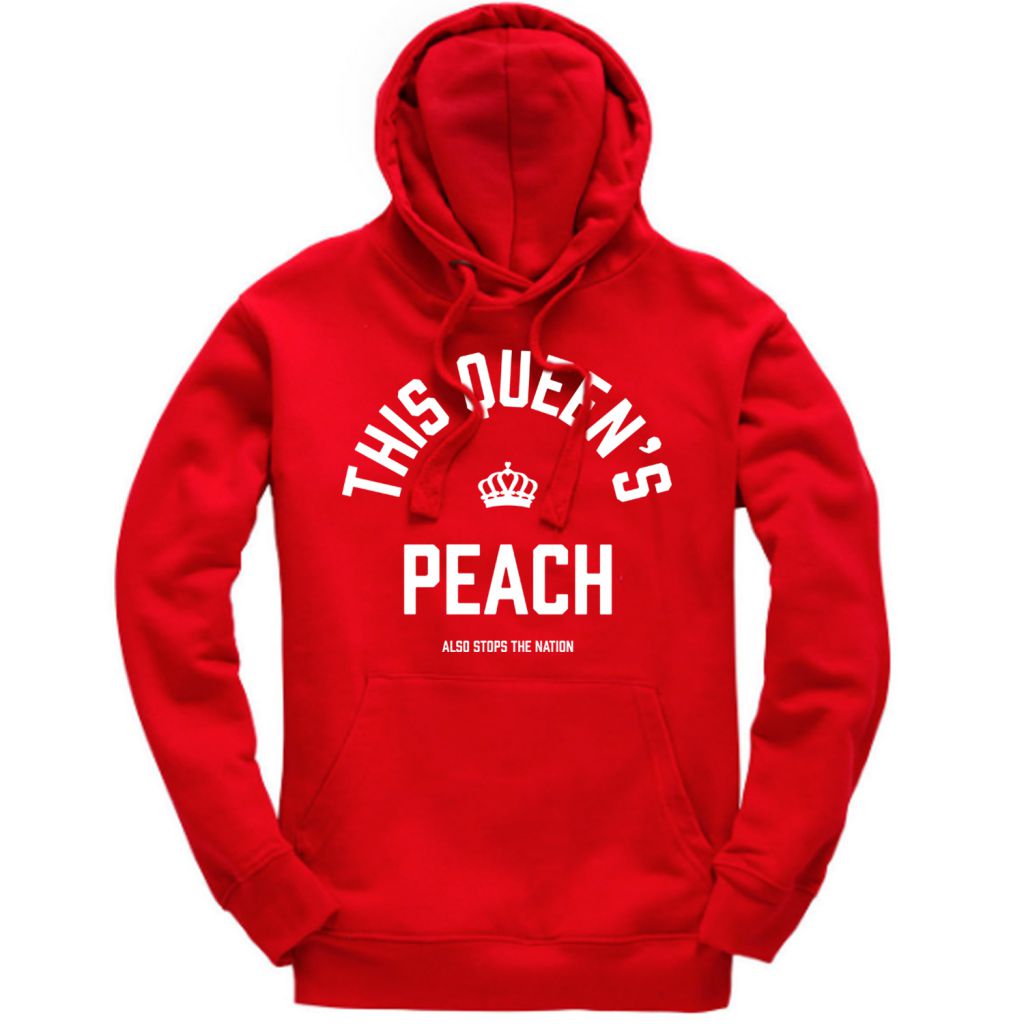 This Queen's Peach Gym Hoodie