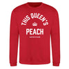 This Queen's Peach Sweater