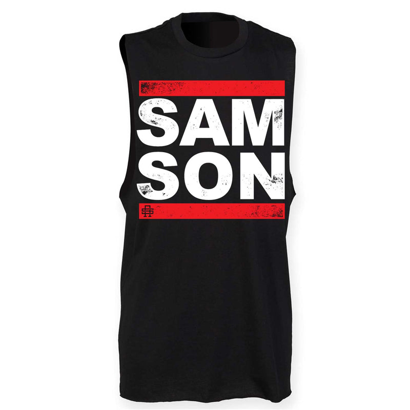 Run Samson Mens Cut Off Tank Top