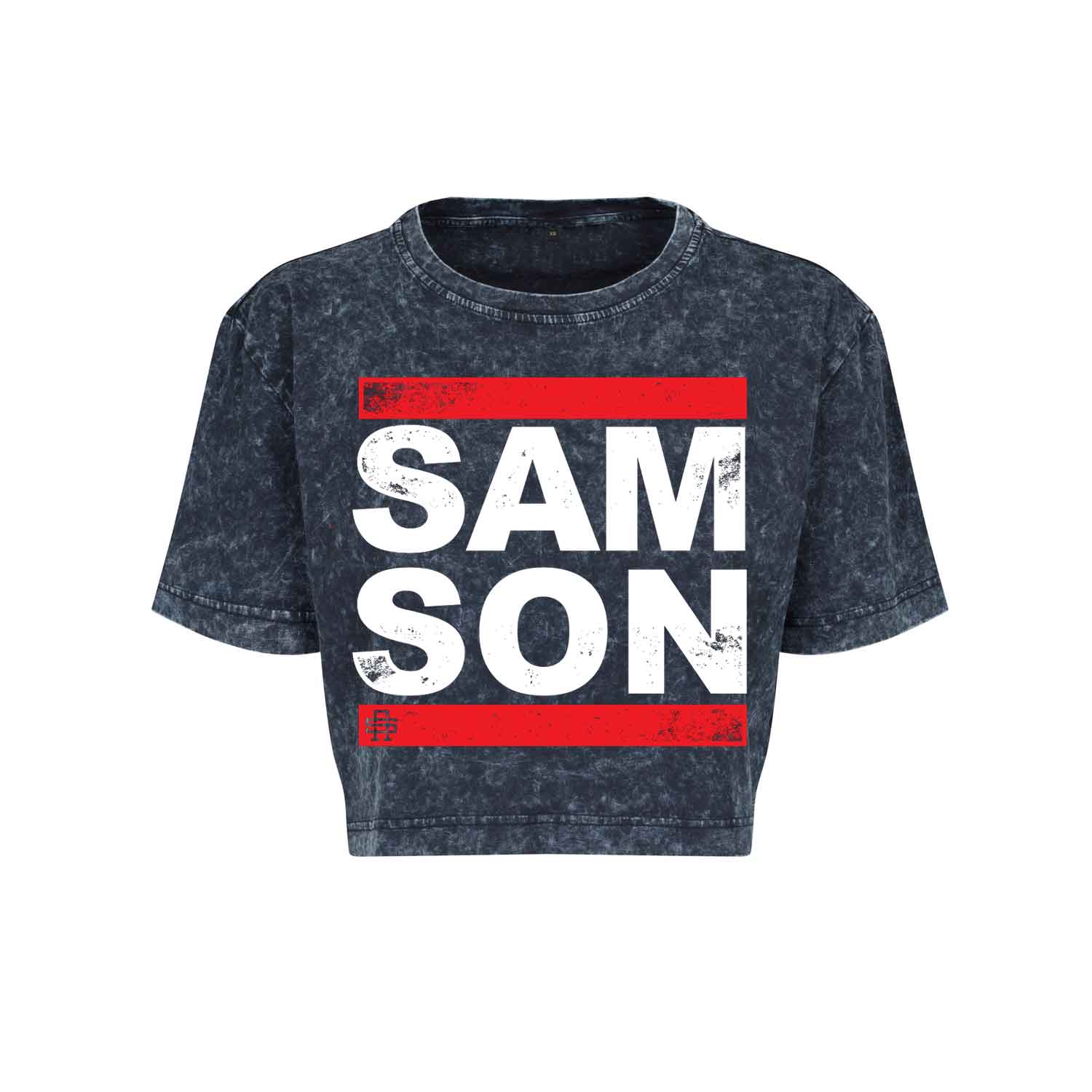 Run Samson Ladies Cropped Washed Tee