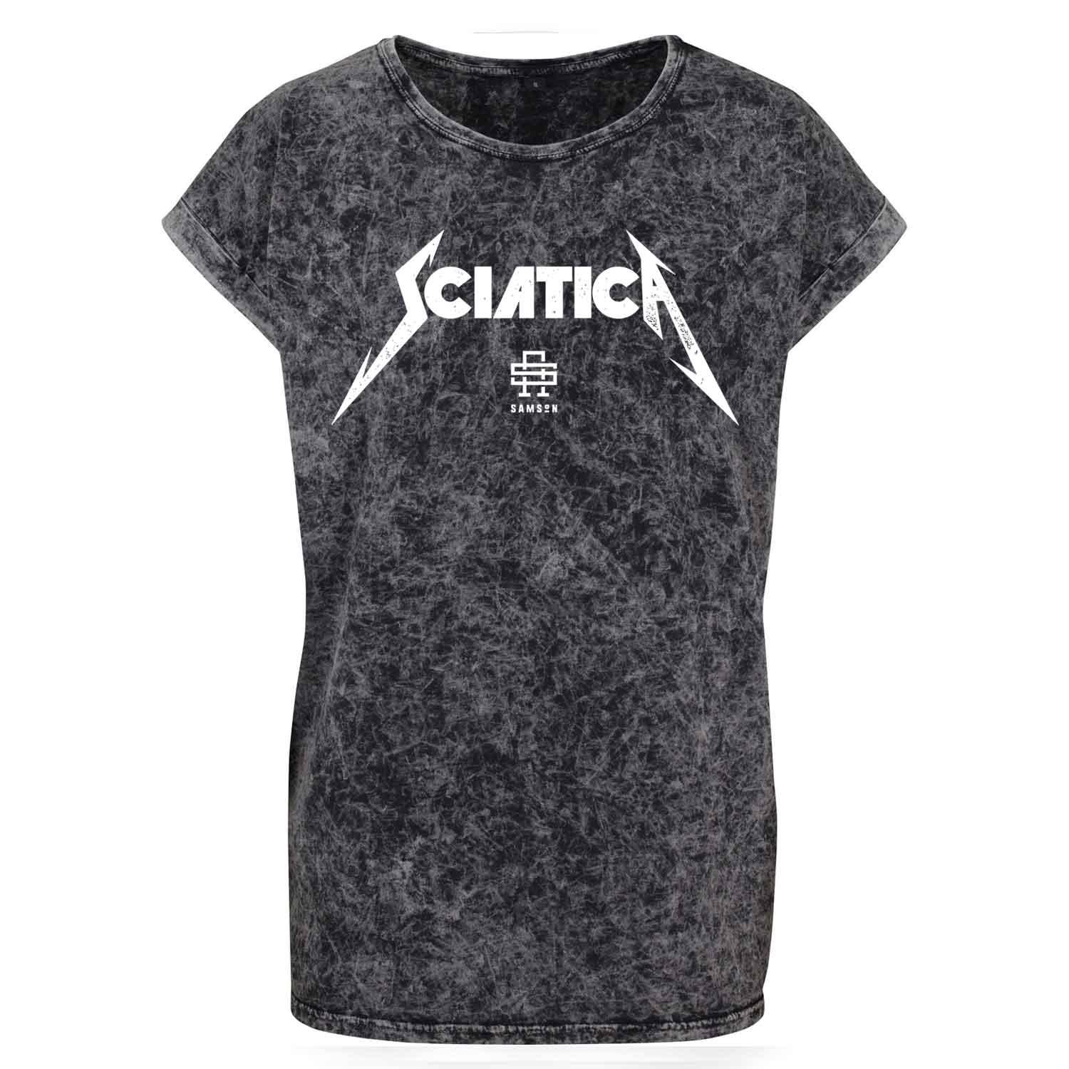 Sciatica Ladies Washed Shoulder Tee