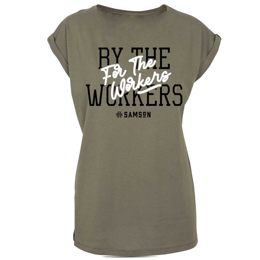 By The Workers Ladies Gym T-Shirt
