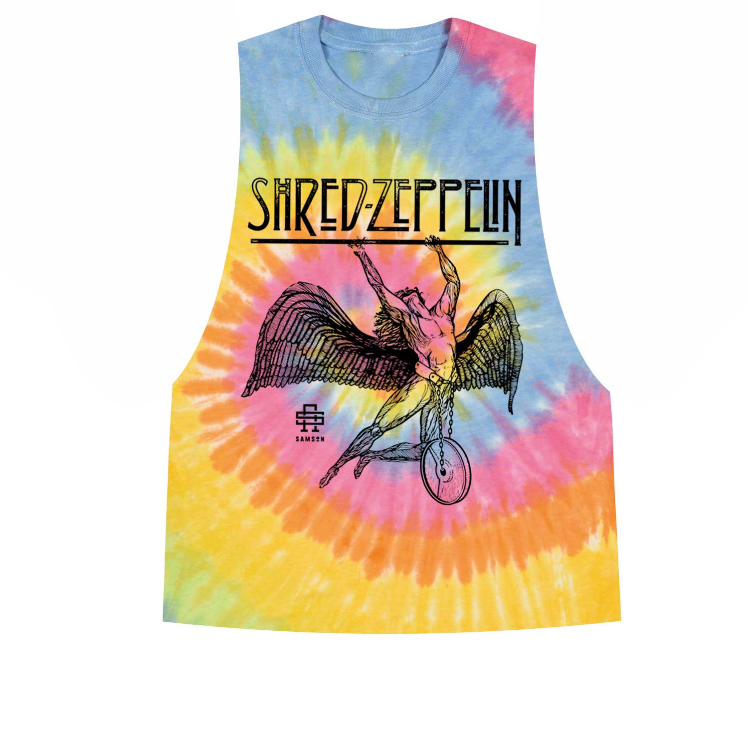 Shred Zeppelin Ladies Tie Dye Cut Off Tank