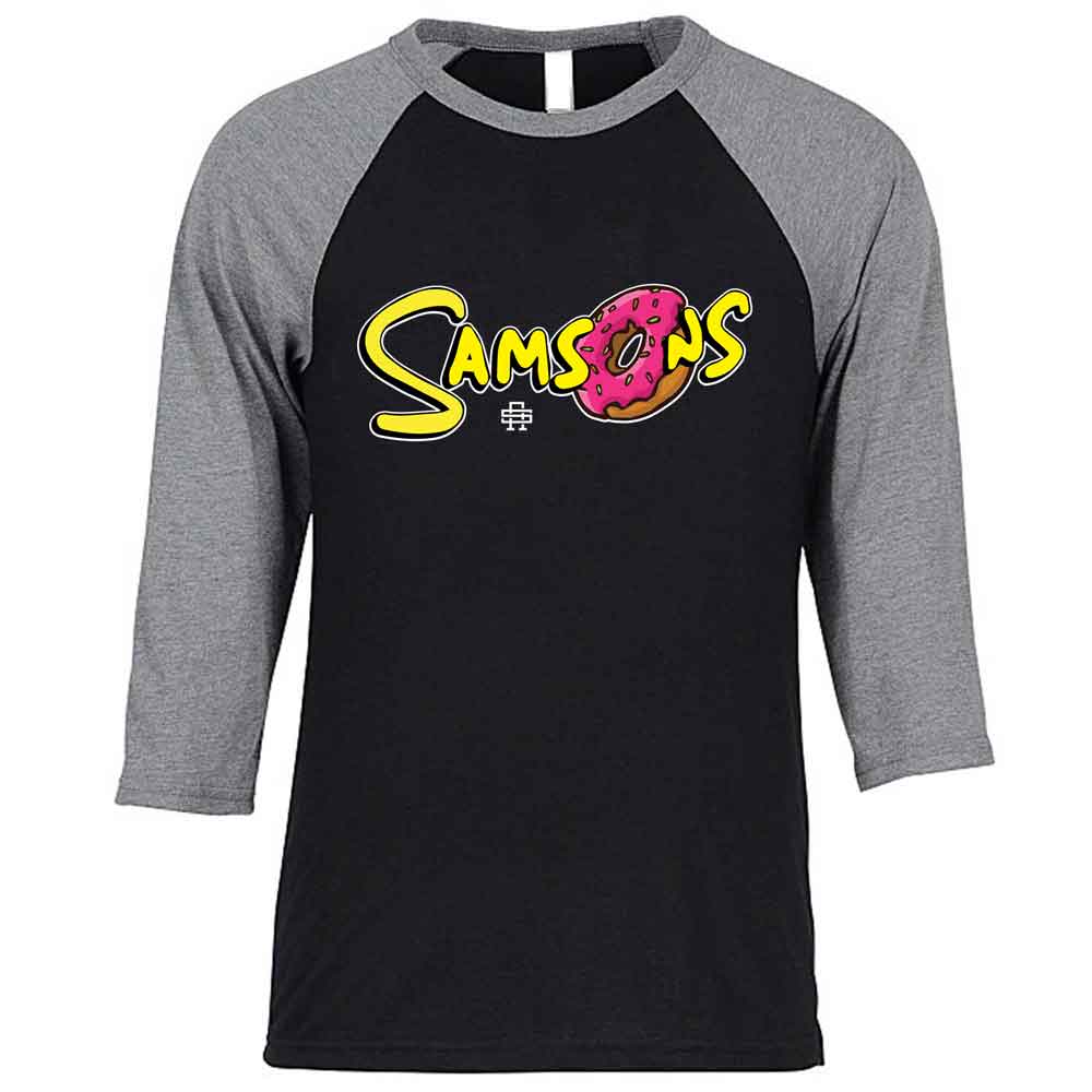 The Samsons Donut Gym Baseball T-Shirt