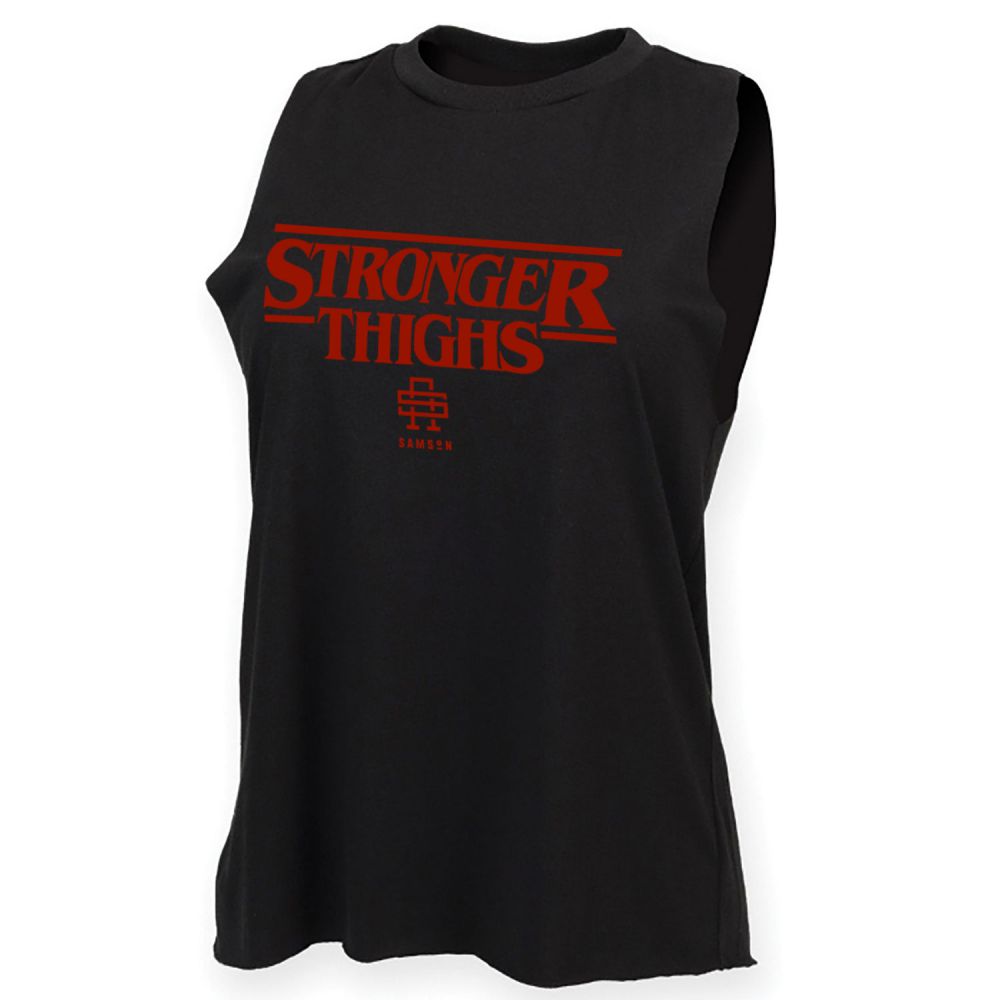 Stronger Thighs Ladies Cut Off Tank