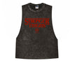 Stronger Thighs Ladies Washed Cut Off Tank