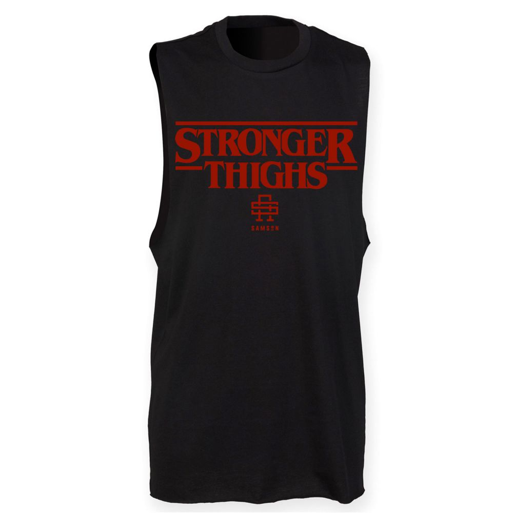 Stronger Thighs Mens Cut Off Tank Top
