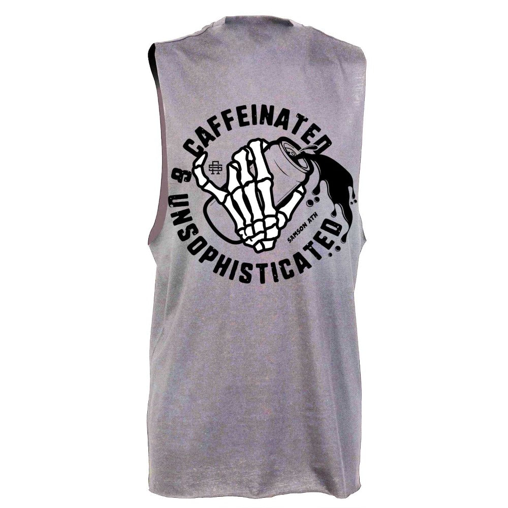 Caffeinated And Unsophisticated Mens Cut Off Tank Top