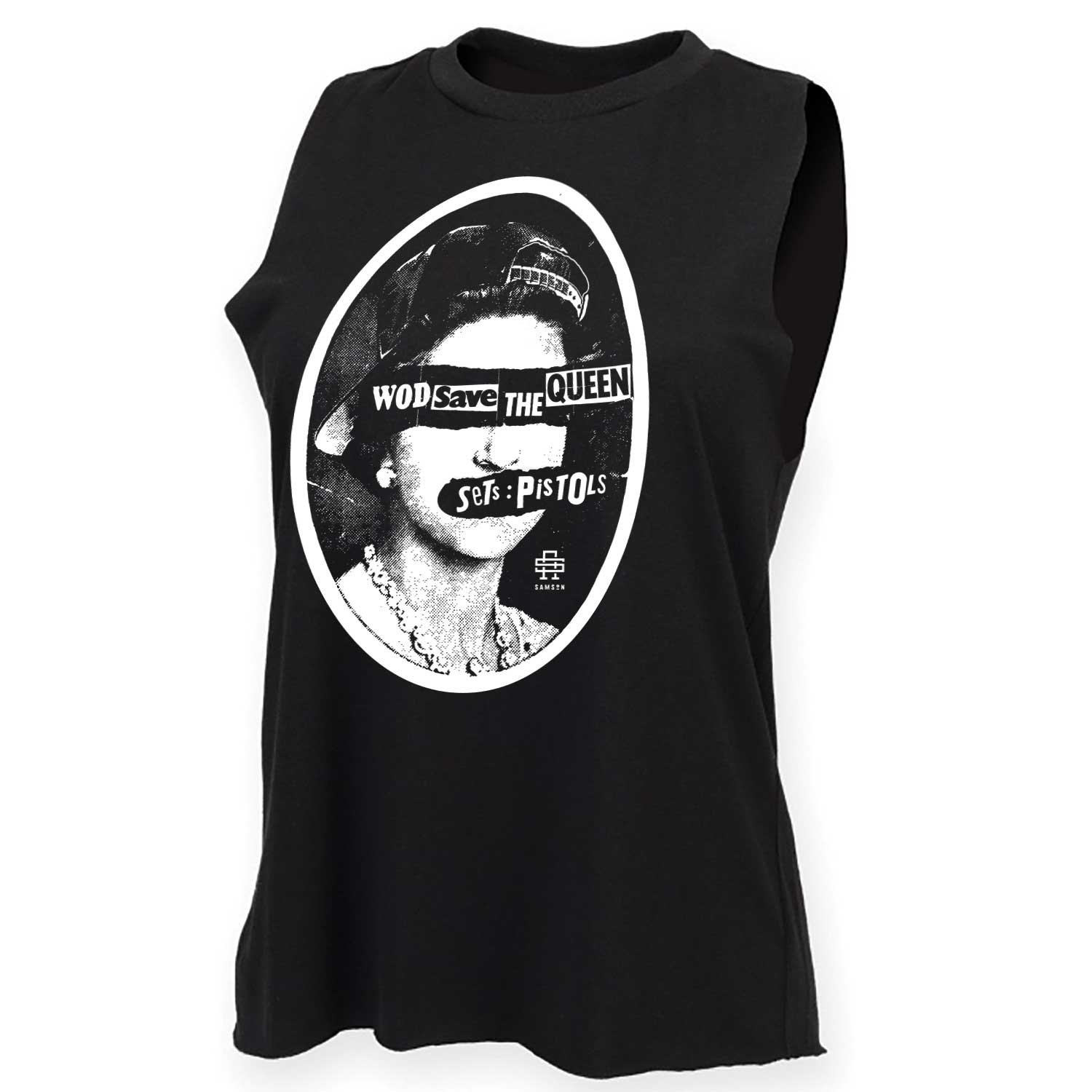 WOD Save The Queen Ladies Cut Off Tank