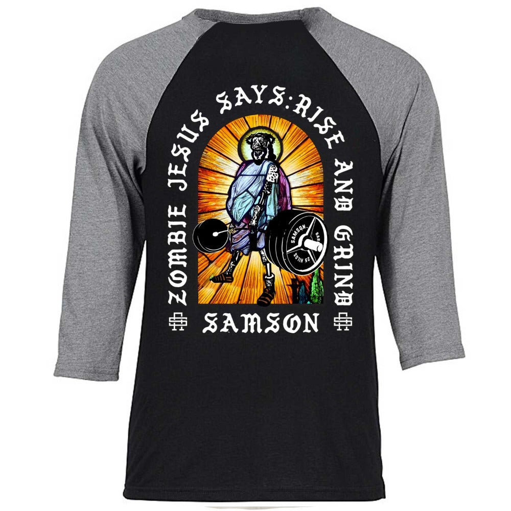 Rise And Grind Gym Baseball T-Shirt