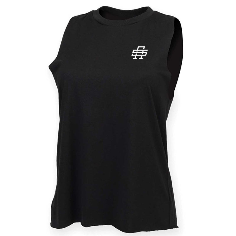 Rise And Grind Ladies Cut Off Tank