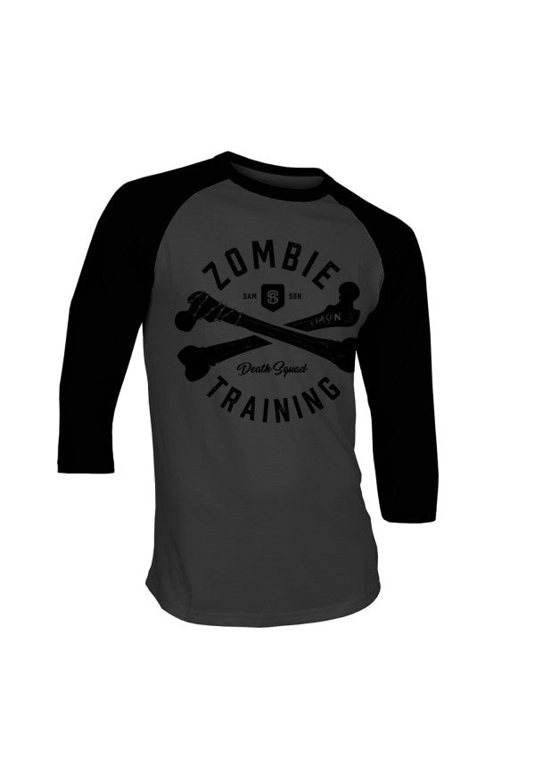 Zombie death squad baseball t-shirt samson athletics