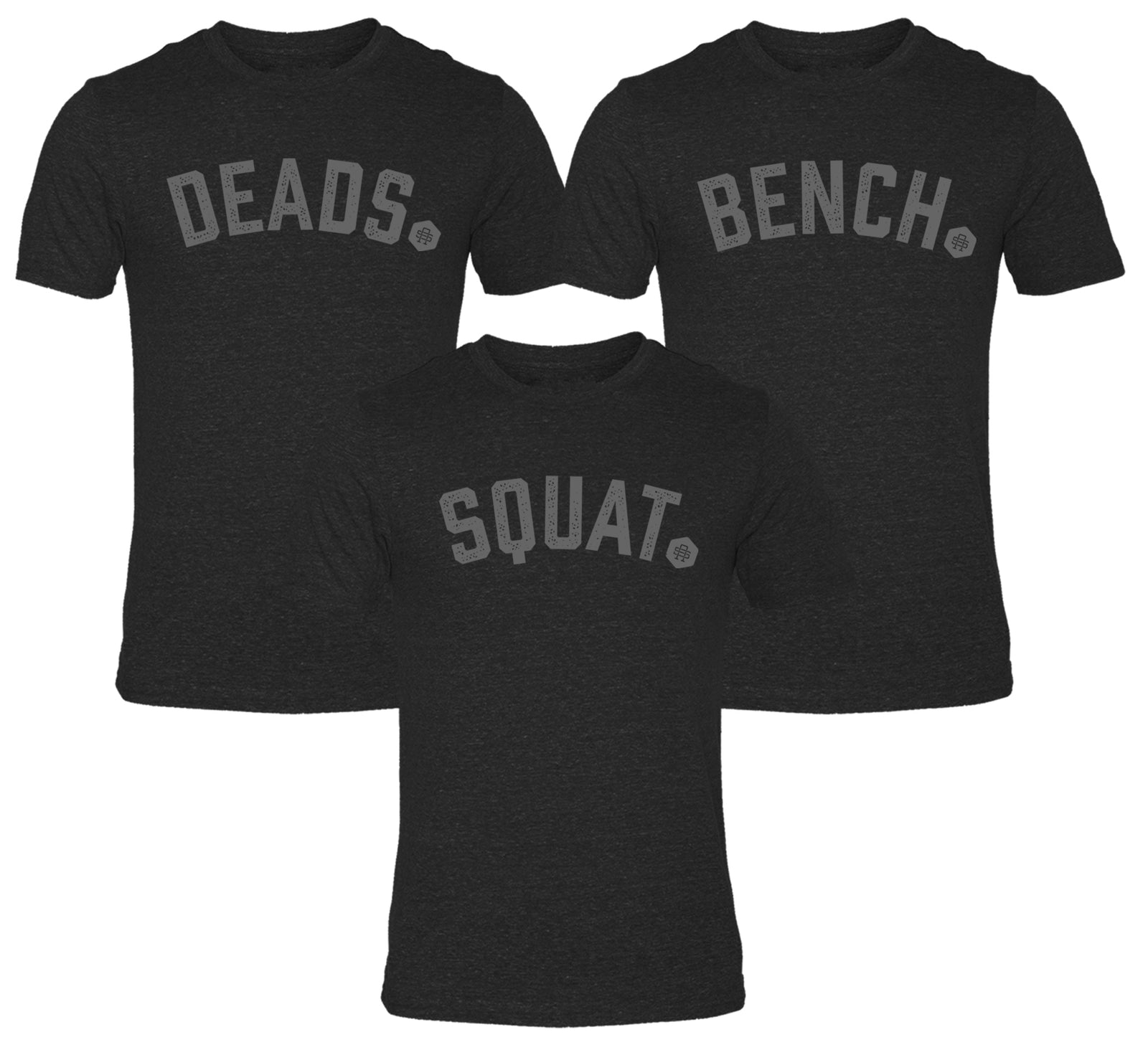 Bench Squats Deads Triblend Tee Set