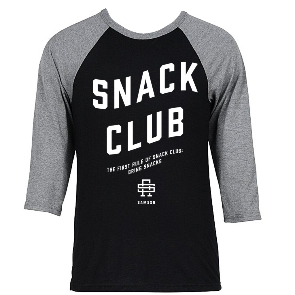 Snack Club Gym Baseball T-Shirt